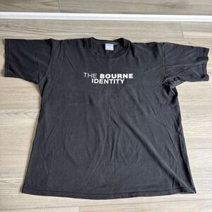 Vintage 2002 Bourne Identity Movie All Sport Shirt XL Jason Bourne Single Stitch